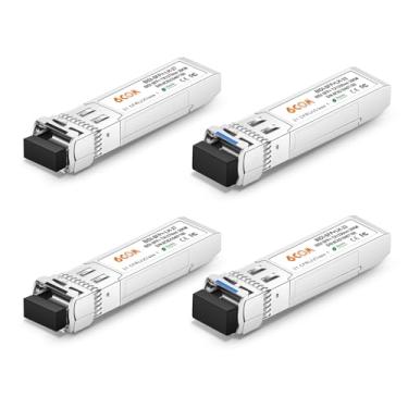 Imagem de 6COMGIGA 2 pares de transceptores 10G SFP+ Bidi, 10GBase-BIDI 1270nm/1330nm SMF, até 20 km, compatível com Cisco, Ubiquiti, D-Link, Supermicro, Netgear e outros interruptores abertos