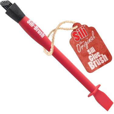 Imagem de Pincel de silicone - escova de cola de silicone (ponta de 1,5 cm) cola seca e descasca Ideal para trabalhos de wodworking, artes, artesanato, em casa e amadores. Dicas feitas de borracha de silicone.