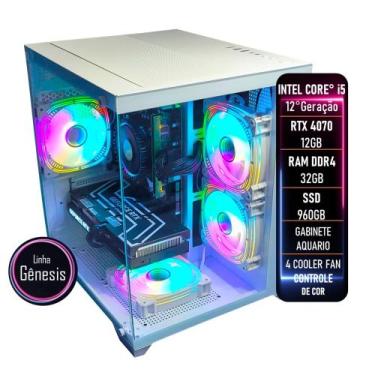 Imagem de PC Gamer Intel Core i5 12 Geração RTX 4070 12GB RAM DDR4 32GB SSD 960G