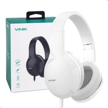 Imagem de Fone De Ouvido Headset Go Tune Vinik Estéreo Plug P2 Cor Branco Para C