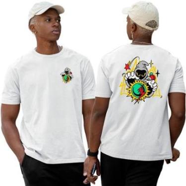 Imagem de Camiseta Algodão Basica‎ Street Mago And Time Abstrac-Unissex