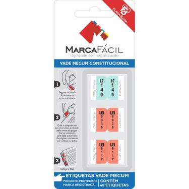 Imagem de Etiquetas Vade Mecum E Clt Cers - Matérias - Marca Fácil, Constitucion