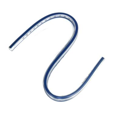 Imagem de Nishiyuenyi Régua Curva Flexível, Régua de Divisão de Engenharia Gráfica Dupla Face Dobrável, para Suprimentos, Desenho de Escritório, Quilting, Patchwork, 100cm