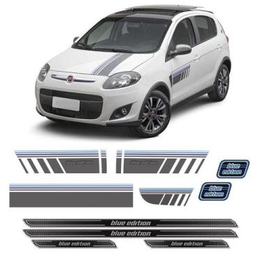 Imagem de Faixa Palio Sporting Blue Edition 2015 + Soleira Protetora - SPORTINOX