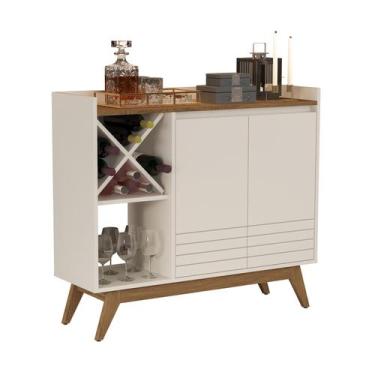 Imagem de Aparador Buffet Pes Retro com Adega 2 portas Iaris Giga Moveis - Giga 