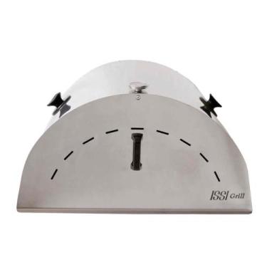 Imagem de Forno de Pizza Médio Inox - Chapa 26, Grelha Inox, Refratárias - Issi 