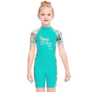 Imagem de Roupa Manga Curta Infantil Praia Uv50+ Protege Contra O Sol - Netica, 
