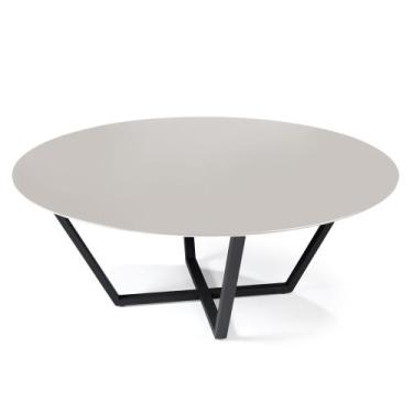 Imagem de Mesa centro Lavanda em Aço Carbono Preto - Drop mobiliário
