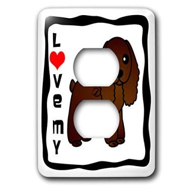 Imagem de 3dRose Capa para saída de chocolate Love My Cocker Spaniel lsp_15362_6"