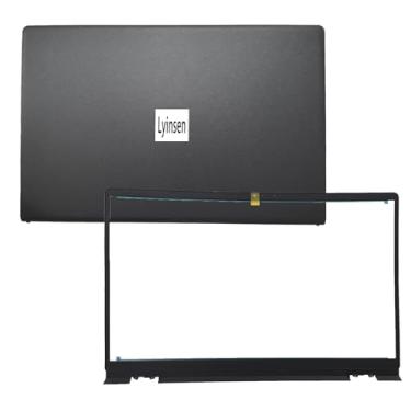 Imagem de Lyinsen Tampa traseira traseira de substituição LCD para laptop com bisel de 15,6 polegadas para Dell Inspiron 15 3510 3511 3515 3520 3525 00WPN8 0WPN8 09WC73 9WC73 AP3LE000B01 AP3LE000901 Preto