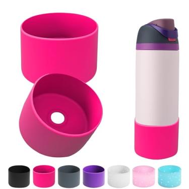 Imagem de 2 peças de bota de silicone para garrafa de água Owala 14/453.6 g 680.4 g 947.2 g 1,134.0 g, protetor de amortecedor inferior de manga protetora antiderrapante para garrafas de água FreeSip, Twist e
