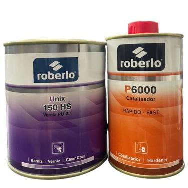 Imagem de Verniz 150HS 2:1 Unix 900ml +Catalisador P6000 450ml Roberlo