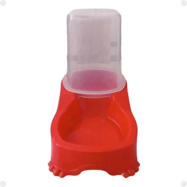 Imagem de Comedouro ou Bebedouro Automático Dupla Função Vermelho - Pet Injet
