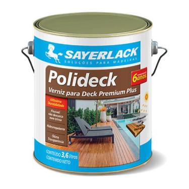 Imagem de Verniz Deck Polideck Piscina 3,6lt Natural Semibrilho Sayerlack