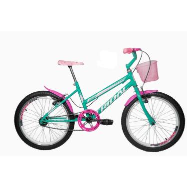 Imagem de Bicicleta Aro 20 Feminina Infantil Tridal - Azul Turquesa
