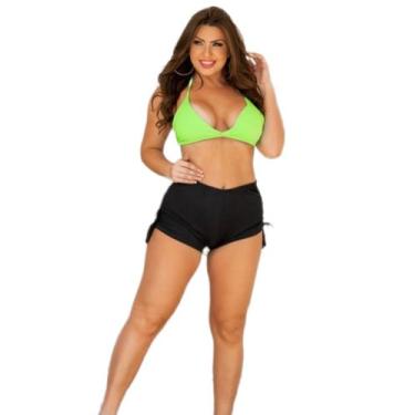 Imagem de Saída de praia sunquíni shorts - de uma maria para outra, Preto, G