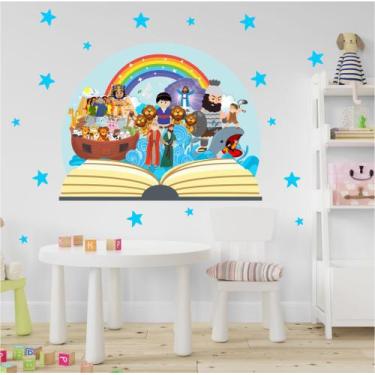 Imagem de Adesivo Infantil Personagens Bíblicos Grande - Magazine do Adesivo