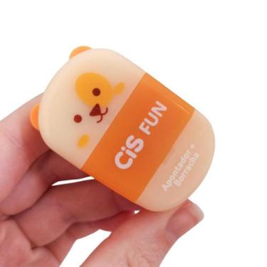 Imagem de Apontador Fun com Depósito e Borracha Bichinhos - CIS - Cachorro Panda