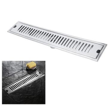 Imagem de Ralo Linear Inox 50cm Banheiro Area Externa Lavabo Piscina Quintal Ant