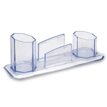 Imagem de Porta Lápis/clips/lembrete Cristal Waleu, Unico