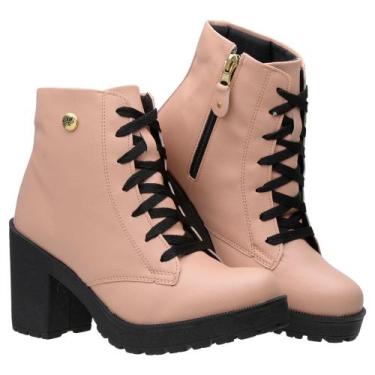 Imagem de Bota Coturno Solado Tratorado Salto Grosso Confortável - Grife Murital