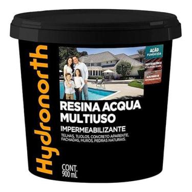 Imagem de Resina Multiuso Brilhante Base Água Incolor 900ml Hydronorth