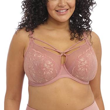 Imagem de Elomi Sutiã feminino plus size Brianna com aro e tiras, rosa cinza, 34GG, Ash Rose, 34GG
