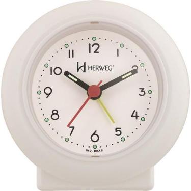 Imagem de Despertador Quartz Branco Herweg 2611