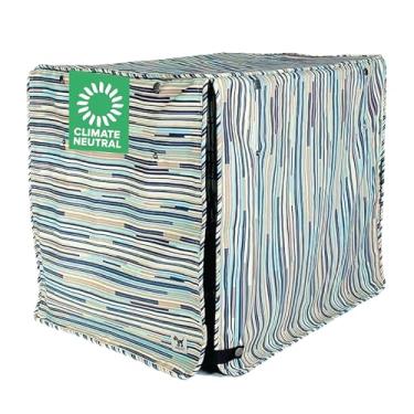 Imagem de Molly Mutt Capa para caixa de cachorro I Don't Like Mondays, capa de lona 100% algodão com 2 painéis enroláveis, ideal para cães ou gatos, durável, lavável e livre de produtos químicos nocivos, 61 x