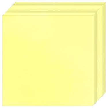 Imagem de Cartolina amarela grossa – para cartão de convites, artigos de scrapbook, menus | cartolina de 42 kg | 30,5 x 30,5 cm | Capa pesada (250 gsm) | 12 folhas por pacote