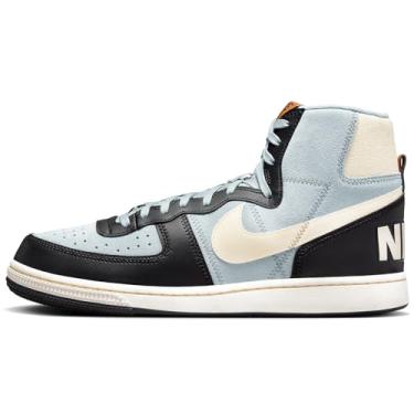 Imagem de Nike Tênis masculino Terminator High (FJ4198-001, pedra-pomes clara/preto/monarca/marfim claro), Pedra-pomes clara/preto/monarca/marfim pálido, 38