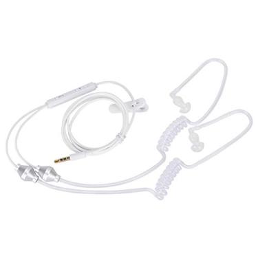 Imagem de Fones de Ouvido Com Tubo de Ar, Fones de Ouvido Com Espiral Dupla, Anti-radiação, Tubo Acústico de Ar, Fone de Ouvido de 3,5 Mm para Celular, Fones de Ouvido Com Fio para