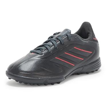 Imagem de adidas Tênis de futebol unissex infantil Copa Pure 3 League Turf, Preto/carbono/vermelho lúcido, 10.5 Little Kid