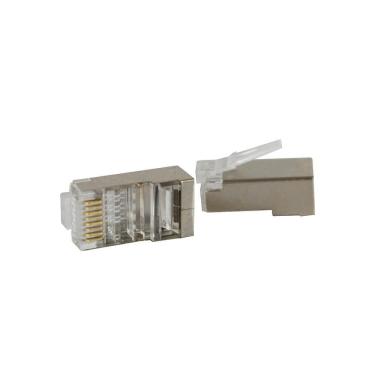 Imagem de Conector Macho Rj-45 Evus Cat6 Utp Blindado Pacote 100 C-103
