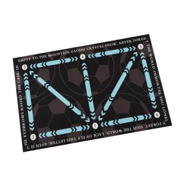 Imagem de Colaxi Equipamento de treinamento de pegadas de futebol de estatística de futebol para todas as idades Absorção portátil de choque não deslizante Materia de, Azul