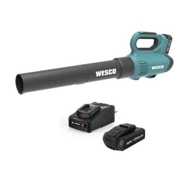 Imagem de Soprador Folhas 18v Wesco Ws8517 + kit carregador e 1bat 2Ah