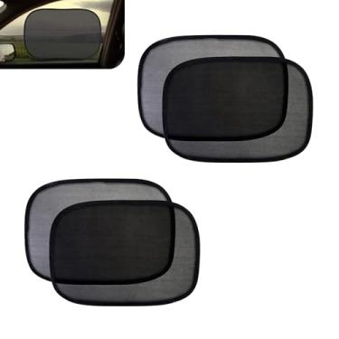 Imagem de Persianas de janela de carro para bebê, design de camada dupla, tela de malha de isolamento transparente, proteção solar e bloqueador de sombra, proteção contra brilho, persiana de janela de carro de