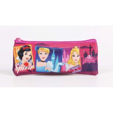 Imagem de Estojo Soft Princesas Disney Escolar Infantil Feminino