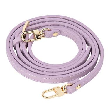 Imagem de Bolsa de Patchwork Crossbody de Ombro único Feita à Mão Em Couro Genuíno Com Acessórios Ajustáveis ​​07-125 Cm, Couro de Segunda Camada, Ferragens Douradas, Modelo CBD071 (Roxo