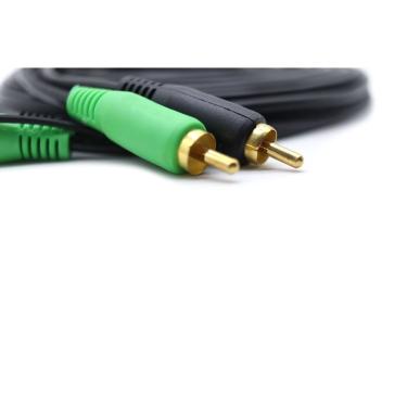 Imagem de Cabo Rca 5 Metros Profissional 4mm Som DVD Mp3 Svart by TechOne