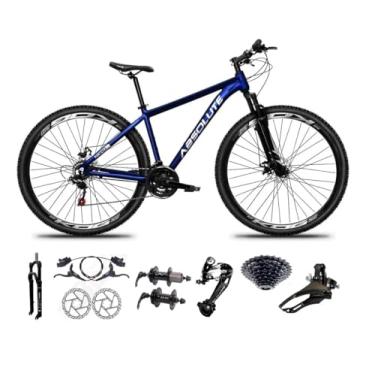 Imagem de Bicicleta Aro 29 Absolute Nero 4 Cabos Internos 27v K7 Freios Hidráulicos Kit 3x9 Suspensão Trava (Azul, 19)