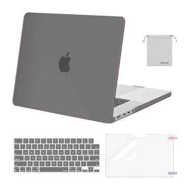 Imagem de MOSISO Compatível com MacBook Pro de 16 polegadas 2025 2024 2023 2022 2021 M4 M3 M2 M1 A3403 A3186 A2991 A2780 A2485 Pro Max, capa rígida de plástico, capa de teclado, película de tela e bolsa de