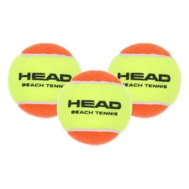 Imagem de Bolas Beach Tennis Head Amarelo/Laranja - 3 Unidades