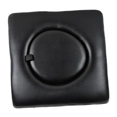 Imagem de Bothyi Almofada do assento do cenário, tampa da almofada do assento, para idosos Eldely, almofada de vaso sanitário acolchoada portátil para cadeira de rodas, Preto