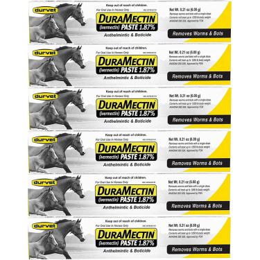 Imagem de Pasta de vermífugo equino Durvet Duramectin 6 tubos
