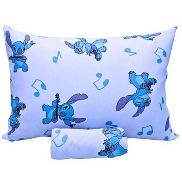 Imagem de Jogo Lençol 2 Peças Algodão Cama Solteiro Stitch Disney - Portallar