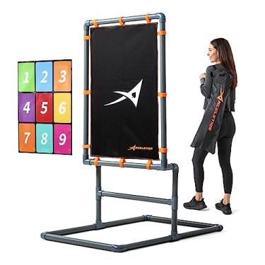 Imagem de ACELETIQS Wiffle Ball Strike Zone Alvo Blitzball Strike Zone Conjunto de Blitzball Conjunto de Bolas de Blitz | Tamanho Oficial 30" X 23" | Tubulação Balanceada Durável de 1,5" | Bolsa de Transporte I