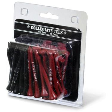 Imagem de Team Golf Camisetas de golfe NCAA Florida State Seminoles 7,9 cm, pacote com 50, tamanho regulamentado, cores de várias equipes