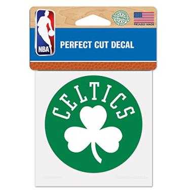 Imagem de WinCraft Adesivo de cor NBA Boston Celtics corte perfeito, 10 x 10 cm
