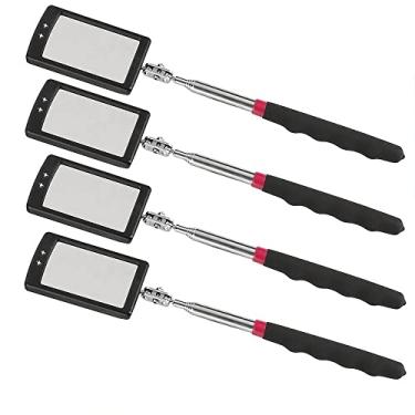 Imagem de Espelho de inspeção telescópico com luz Espelho prático adição ao reparo de carro e caixa de ferramentas de qualquer pessoa Ferramenta de inspeção para verificar o veículo e outras peças pequenas